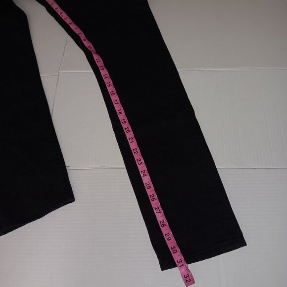 LEVI'S 501 SKINNY BUTTON FLY BLACK JEANS - Picture 7 of 14